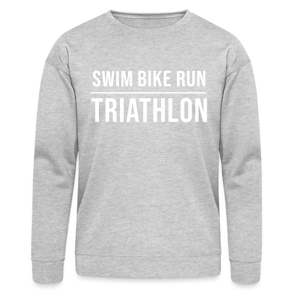 Swim Bike Run TRIATHLON Unisex Sweatshirt - heather gray