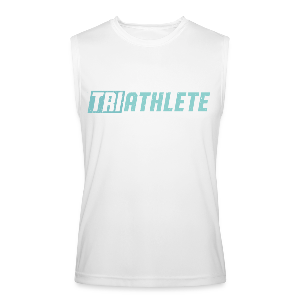 TRIathlete Men’s Performance Sleeveless Shirt - white
