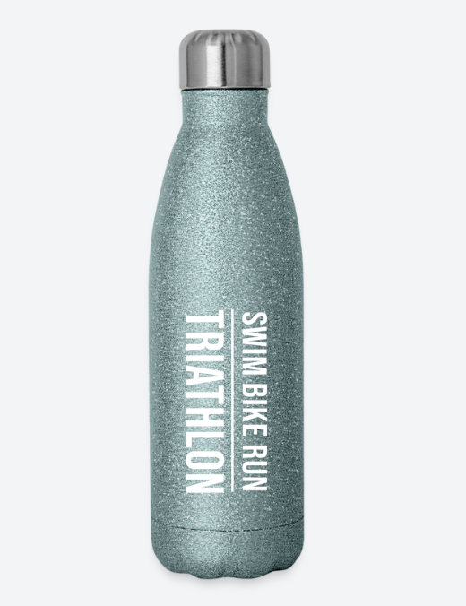 Swim Bike Run TRIATHLON Personalizable Water Bottle
